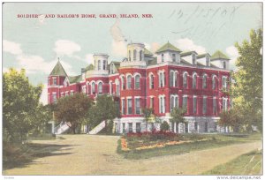 GRAND ISLAND, Nebraska, PU-1908; Soldier And Sailor's Home