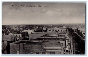 c1910 Panoramic View of Edmonton Alberta Canada Unposted Antique Postcard