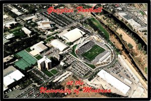 MT, Missoula  UNIVERSITY OF MONTANA Grizzly Football Stadium~Game 4X6 Postcard
