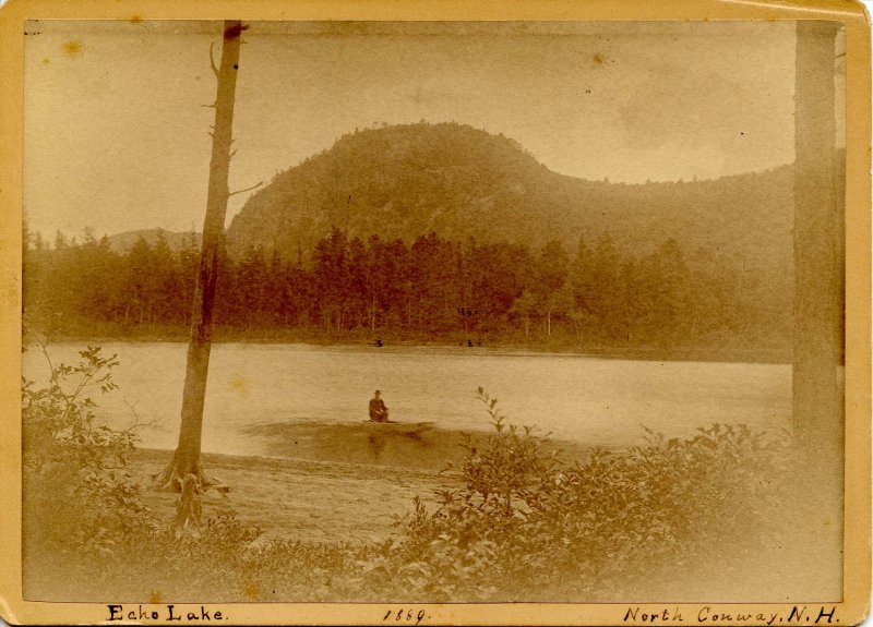 NH - North Conway, 1889. Echo Lake (5 X 7)