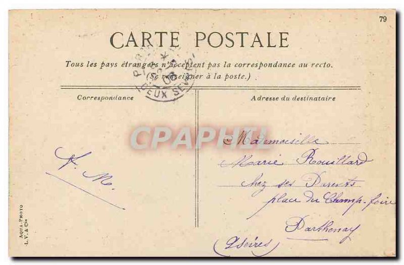 Old Postcard The Obelisk Paris Concorde Square