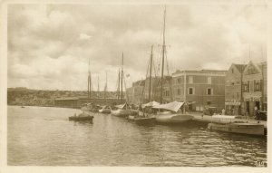 curacao, D.W.I., WILLEMSTAD, View of the Harbour (1936) RPPC Postcard