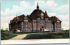 postcard Springfield, Ohio - J. O. of O. F. Home