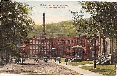 ST. JOHNSBURY, VERMONT FAIRBANKS SCALE FACTORY 1910'S VIN...