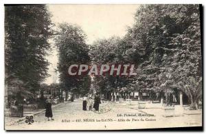 Old Postcard Neris Les Bains Allee Casino du Parc