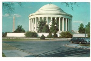 Jefferson Memorial, Washington Monument, Washington DC, Vintage 1967 Postcard