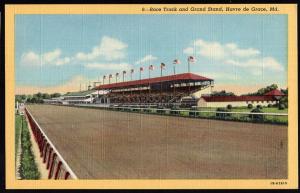 Lot 2 Maryland Race Track, Stables and Judges Stand Track  HAVRE de GRACE LINEN