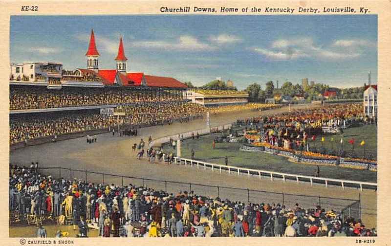 Churchill Downs, Louisville, KY, USA Horse Racing Trotter, Unused 