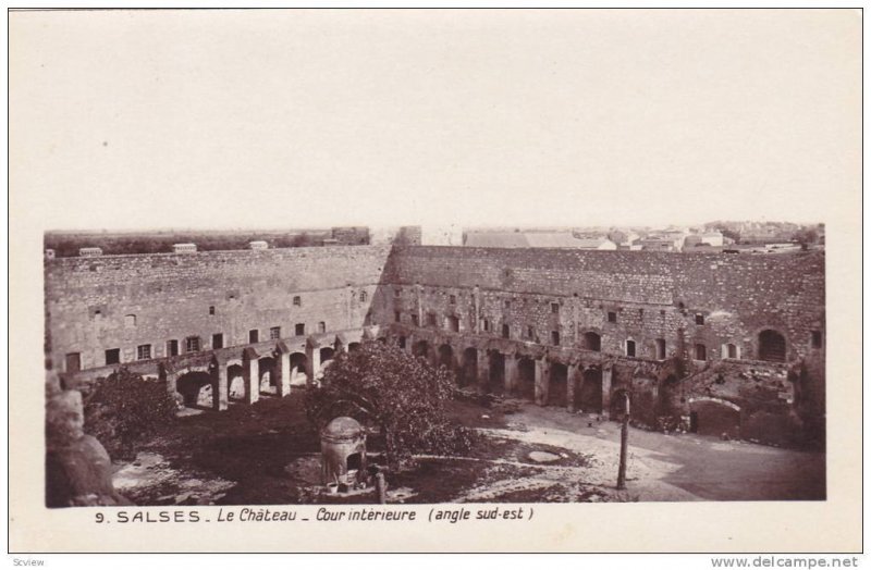 Le Chateau, Cour Interieure (Angle Sud-Est), Salses (Pyrenees Orientales), Fr...