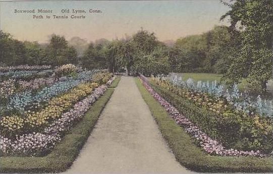 Connecticut Old Lyme Boxwood Manor Path To Tennis Courts Albertype