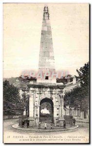 Postcard Old Vienna Pyramid Plan of Arguille (single specimen in the world th...