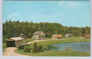 Covered Bridge, Doon Pioneer Village, Kitchener Ontario, Vintage Postcard #1