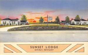 Shively Kentucky Sunset Lodge Vintage Postcard AA58325