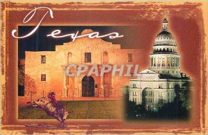 Modern Postcard Texas State Capitol and the Alamo