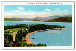 c1930's Piseco Lake NY From Pine Hill Adirondack Mts. New York NY Postcard