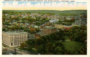 CT - Hartford. Connecticut General Life Insurance Co. & State Capitol