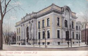 Syracuse NY, New York - Carnegie Library - pm 1910 - DB