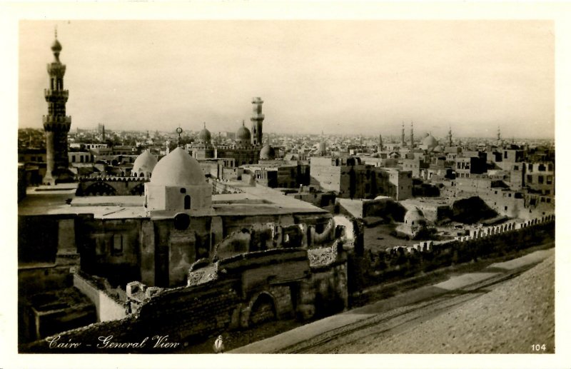 Egypt - Cairo.  General View *RPPC  