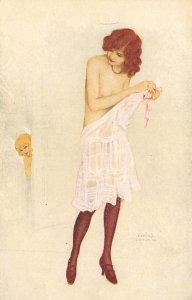 Artist Signed Raphael Kirchner (AUS) Marque L-E  35 Artist Signed unused ligh...