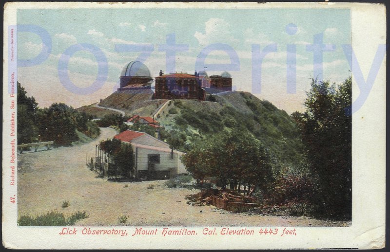 LICK OBSERVATORY MT HAMILTON   CALIFORNIA