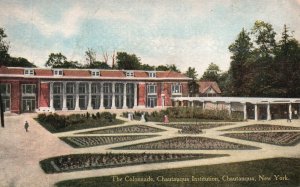 Vintage Postcard 1911 Colonnade Chautauqua Institution Bldg. Landmark New York