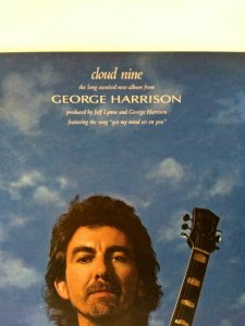 George Harrison Cloud Nine Music Magazine Album AD 1987 Vintage Artwork Pop Rock