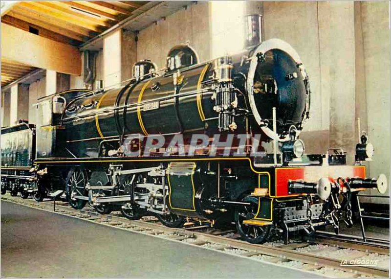 Postcard Modern Museum french railway Mulhouse Train Locomotive 140,344 State