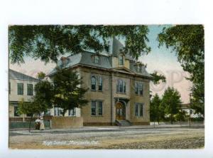 147294 USA Marysville California High school Vintage postcard