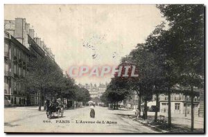 Paris L & # & # 39Avenue of 39Alma -Carte Old Post