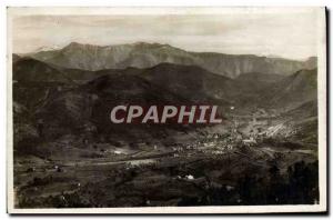 Postcard Old Sospel Vue Generale and Italy Mountains