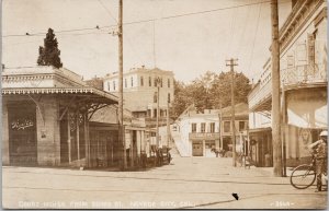 Court House Nevada City CA California The Owl c1916 RPPC Postcard F21