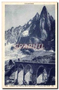 Montenvers - chemein Iron Viaduct Dru - Old Postcard