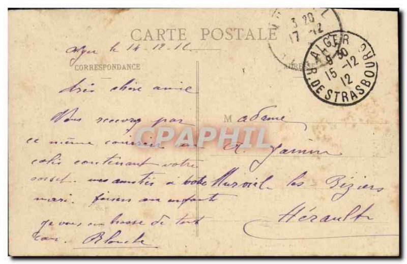 Old Postcard Algeria Arab Caid Head