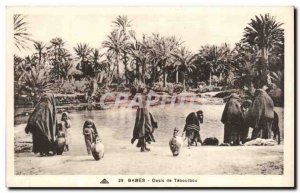 Old Postcard Gabes Tunisia Oued Téboulbou