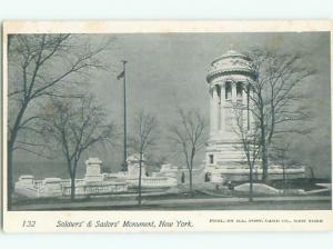 Unused Pre-1907 SAILORS MONUMENT New York City NY n5513