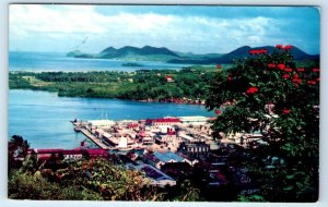 St. Lucia  West Indies Pan American World Airways Advertisement 1956 Postcard