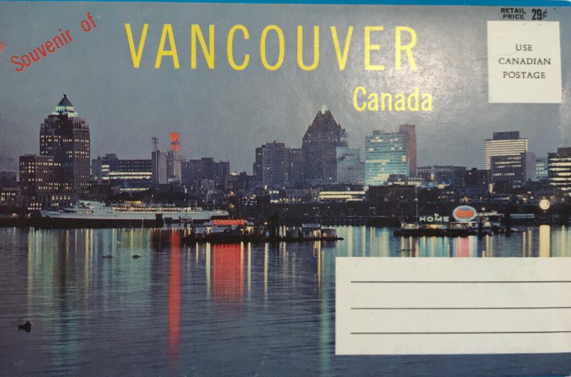 Vintage Vancouver Canada - Cityscape and Landmarks - Souvenir Postcard Folder 12