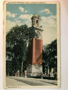 Vintage Postcard 1923 The Carrie Memorial Brown University Providence R.I.