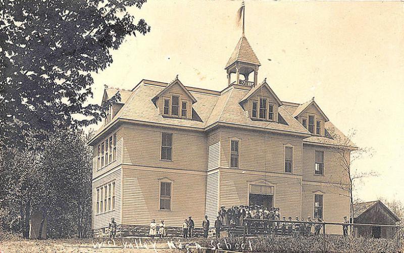 West Valley NY High School Students & Teachers RPPC Postcard