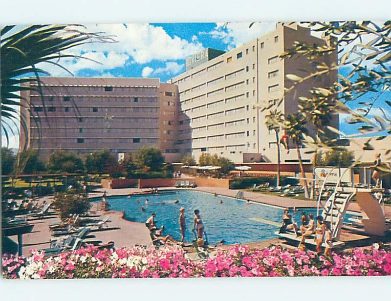 Pre-1980 SWIMMING POOL AT RIVIERA CASINO HOTEL Las Vegas Nevada NV B2388