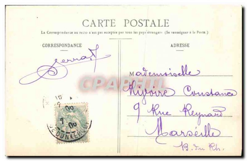 Postcard Old Paris Hotel de Ville