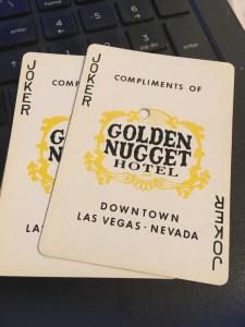 Vintage Playing Cards: Golden Nugget Gambling Hall and Rooming House, Las Vegas