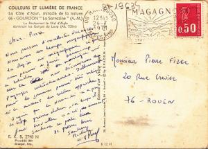 BF19634 gourdon la sarrazine le restaurant le nid d aig france  front/back image