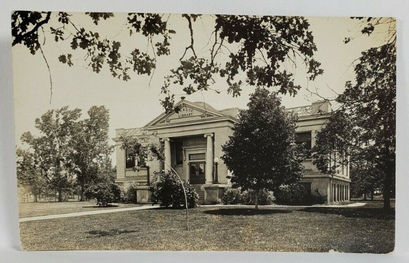 Rppc Oregon Medford Public Library c1930s Real Photo Postcard R6