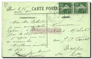 Paris - 6 - St Sulpice and Place - Old Postcard