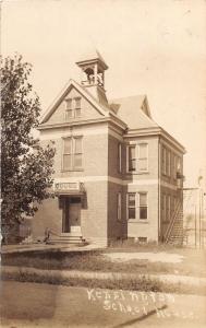 E79/ Kensington Ohio RPPC Postcard Columbiana County 1910 School House