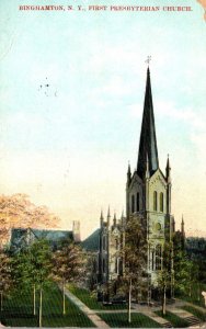 New York Binghamton First Presbyterian Church 1908