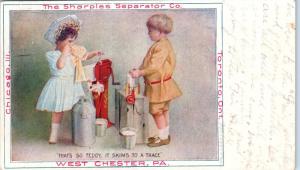 CHICAGO, IL Illinois   SHARPLES SEPARATOR CO. Advertisement  1908   Postcard