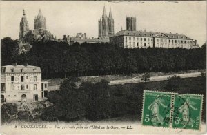 CPA COUTANCES-Vue générale prise de l'Hotel de la Gare (138235)