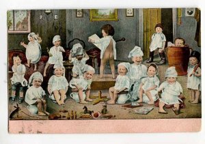 3038324 MULTIPLE BABIES on Pots Toy Vintage COLLAGE PC